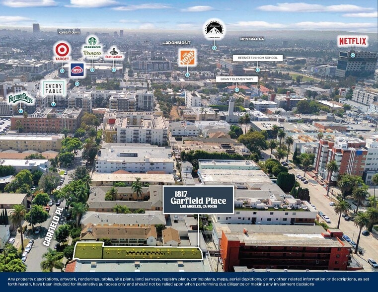 1817 Garfield Pl, Los Angeles, CA à vendre - Photo du bâtiment - Image 3 de 10