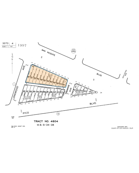 4800 San Vicente Blvd, Los Angeles, CA à vendre - Plan cadastral - Image 2 de 2
