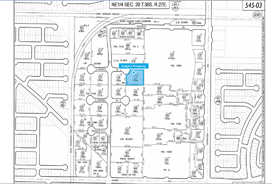 8503 Scobee St, Bakersfield, CA à vendre - Plan cadastral - Image 2 de 2