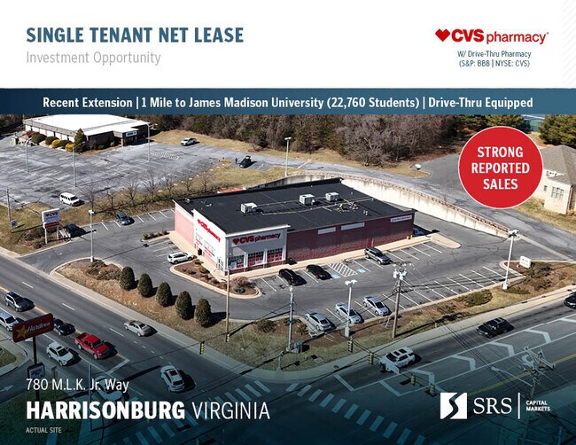 Plus de détails pour 780 Martin Luther King Jr Way, Harrisonburg, VA - Commerce de détail à vendre