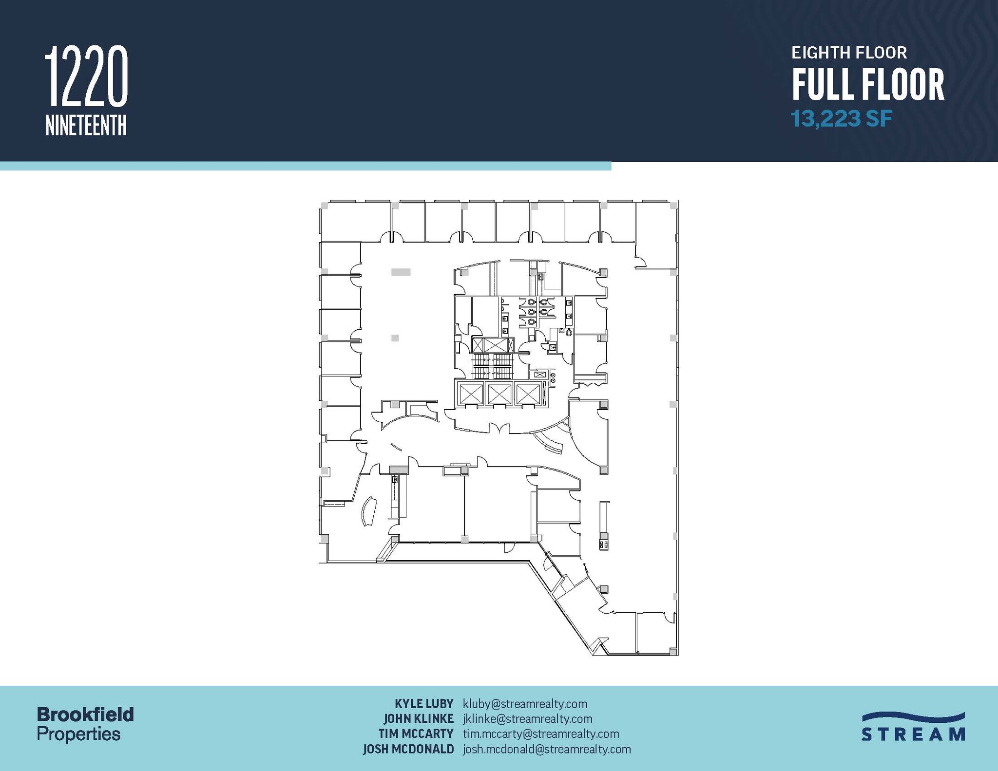 1220 19th St NW, Washington, DC à louer Plan d  tage- Image 1 de 1