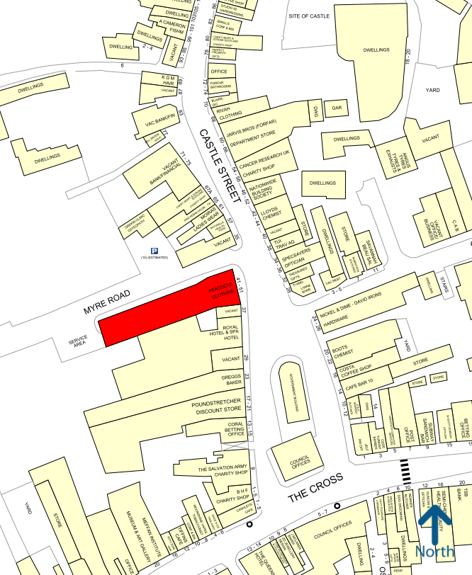 45 Castle St, Forfar à louer Goad Map- Image 1 de 1