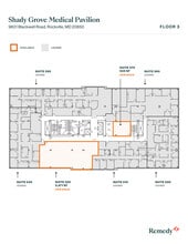 9601 Blackwell Rd, Rockville, MD à louer Plan d’étage- Image 1 de 4