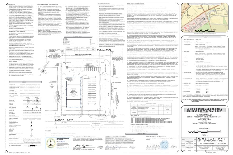 105 Patriot Dr, Middletown, DE for lease - Site Plan - Image 2 of 2