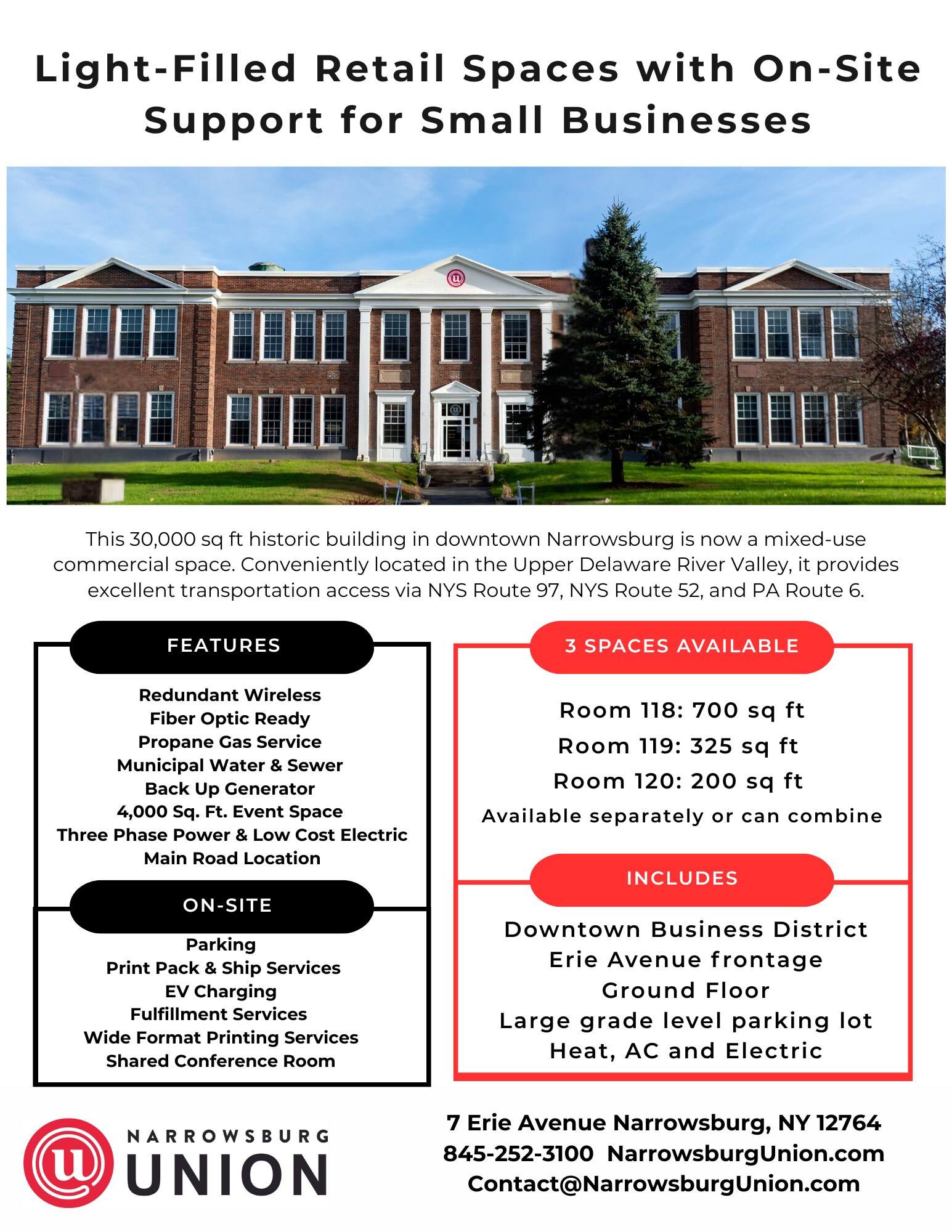 7 Erie Ave, Narrowsburg, NY for lease Interior Photo- Image 1 of 1