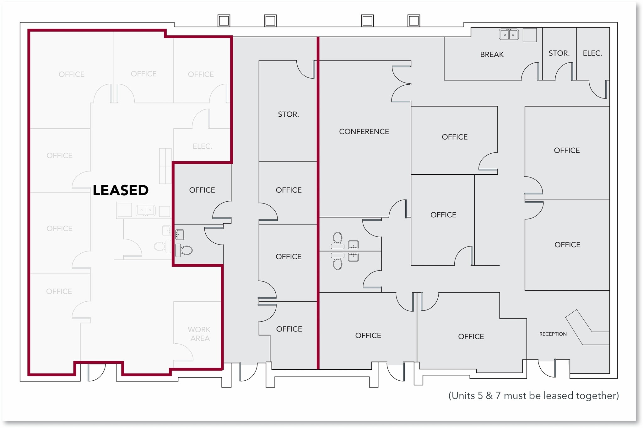8311 Bandford Way, Raleigh, NC for lease Floor Plan- Image 1 of 3