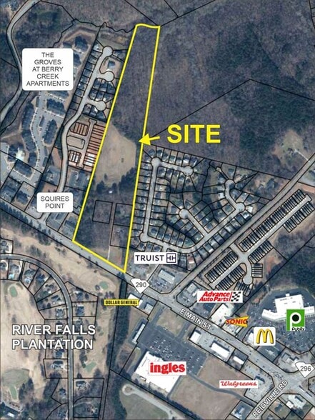 EAST MAIN STREET (HWY 290), Duncan, SC for sale - Aerial - Image 2 of 2