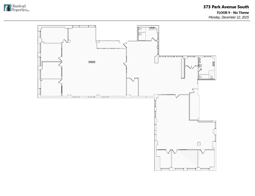 373 Park Ave S, New York, NY à louer Plan d’étage- Image 1 de 1
