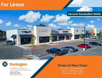 Plus de détails pour FM 1431 & W. New Hope Dr, Cedar Park, TX - Commerce de détail à louer