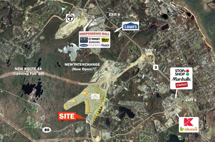 10 Plaza Way, Plymouth, MA for lease - Aerial - Image 2 of 3