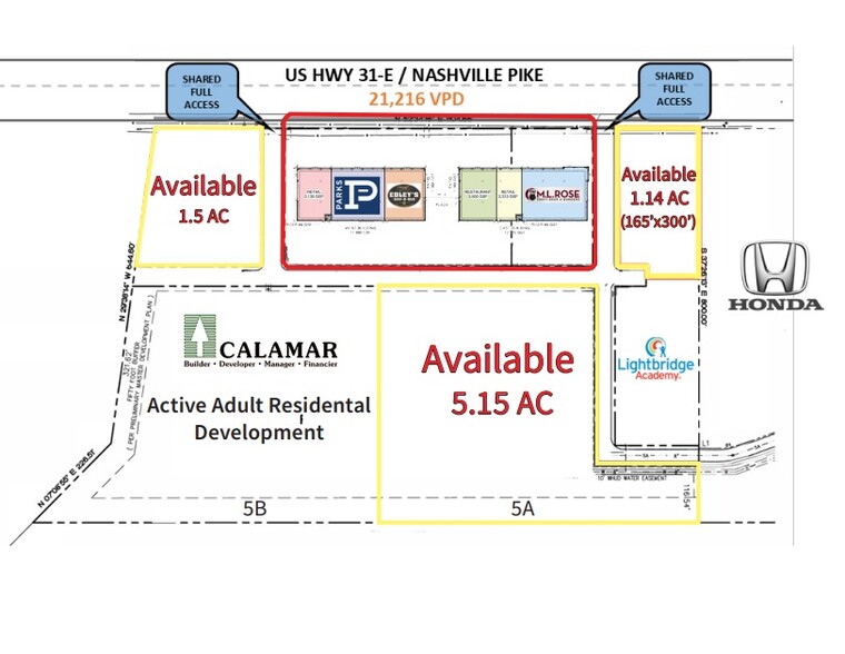 0 Nashville Pike & Gorden Crossing, Gallatin, TN for lease - Primary Photo - Image 1 of 1