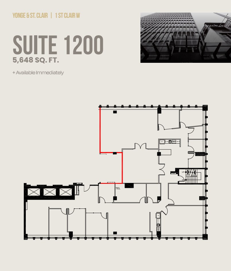 1 St Clair Ave W, Toronto, ON for lease Floor Plan- Image 1 of 1