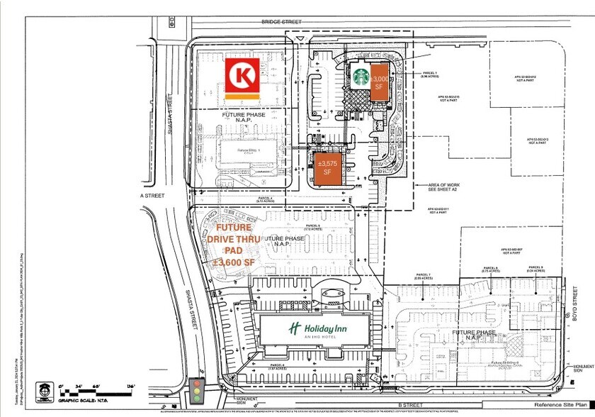 Bridge & Shasta St, Yuba City, CA à vendre - Plan de site - Image 2 de 3