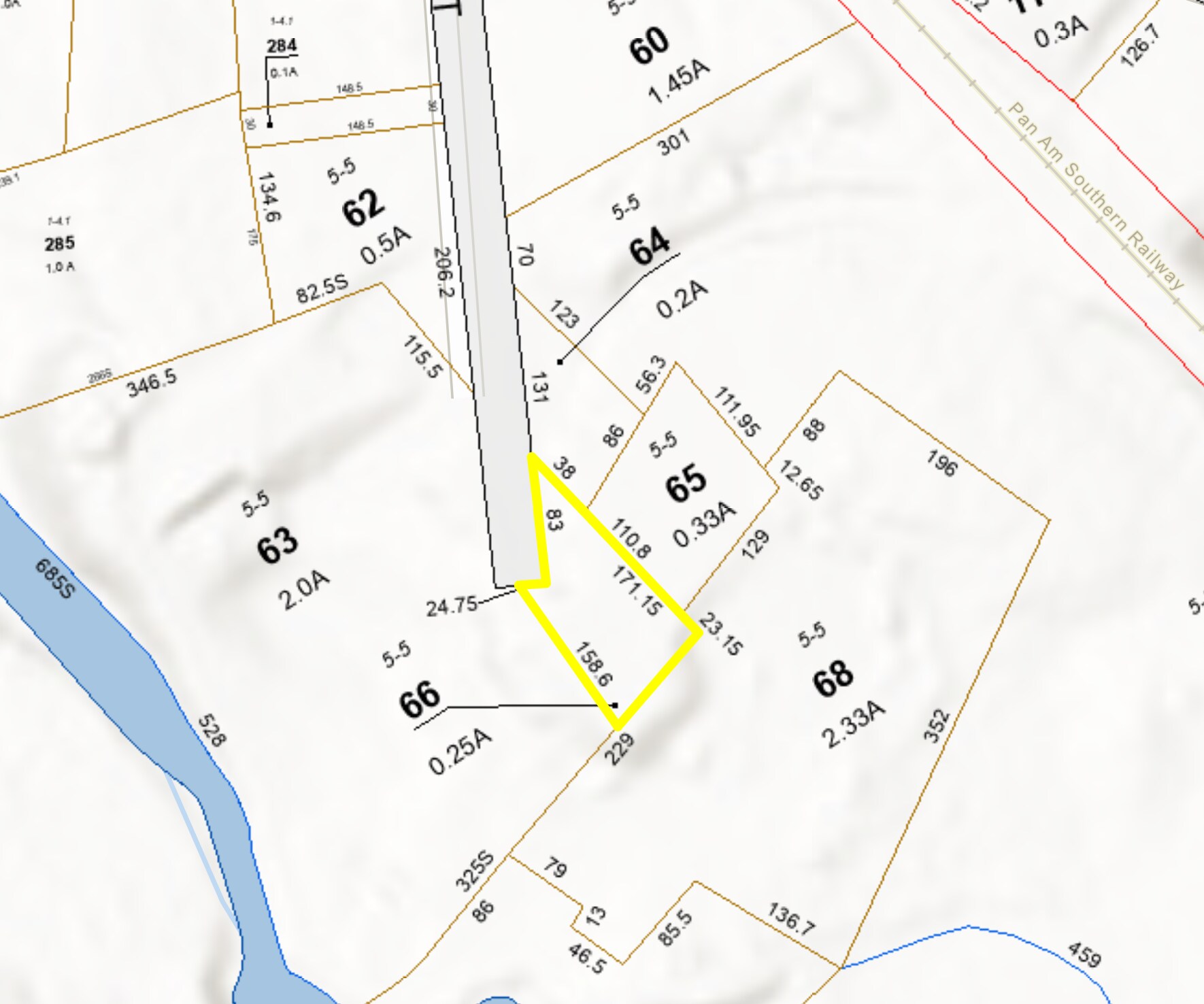 Lot 66 Mill St, Baldwinville, MA à vendre Plan cadastral- Image 1 de 5
