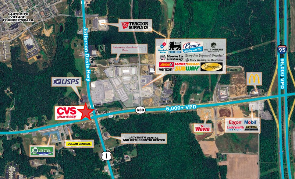 18048 Jefferson Davis Hwy, Ruther Glen, VA à vendre - Photo du bâtiment - Image 2 de 4