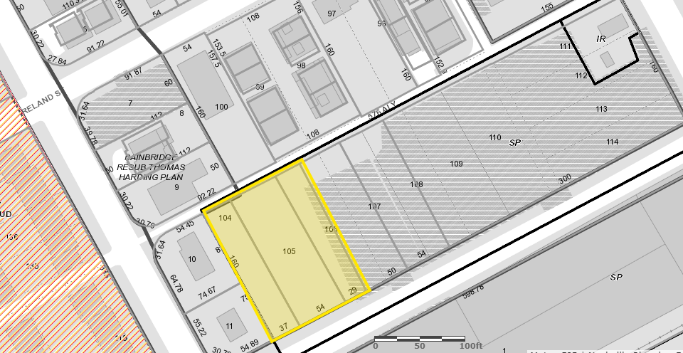 1302 Herman St, Nashville, TN for lease - Plat Map - Image 2 of 2