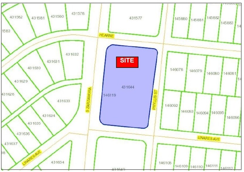 3402 S Zarzamora St, San Antonio, TX à louer - Plan cadastral - Image 2 de 2