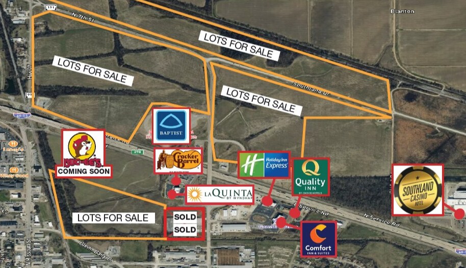 I-55 & I-40 @ 7th St, West Memphis, AR for sale Primary Photo- Image 1 of 3