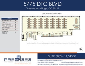 5775 Dtc Blvd, Greenwood Village, CO for lease Floor Plan- Image 2 of 8