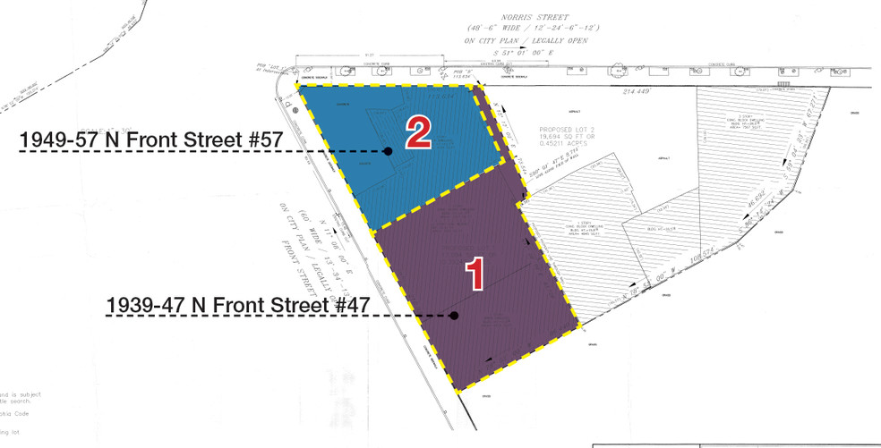 1933-1957 N Front St, Philadelphia, PA à vendre - Plan de site - Image 2 de 11