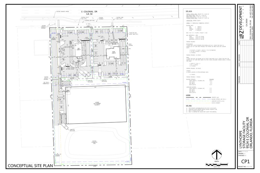 9524 Colonial Dr, Orlando, FL for lease - Site Plan - Image 1 of 2