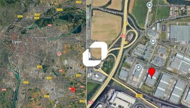 Saint-Priest - Aerial map view