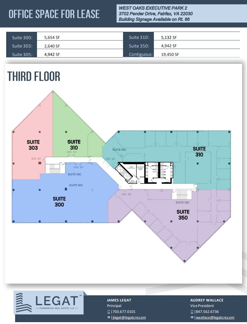 3702 Pender Dr, Fairfax, VA for lease Floor Plan- Image 1 of 1
