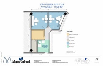 820 Gessner Rd, Houston, TX for lease Site Plan- Image 1 of 1