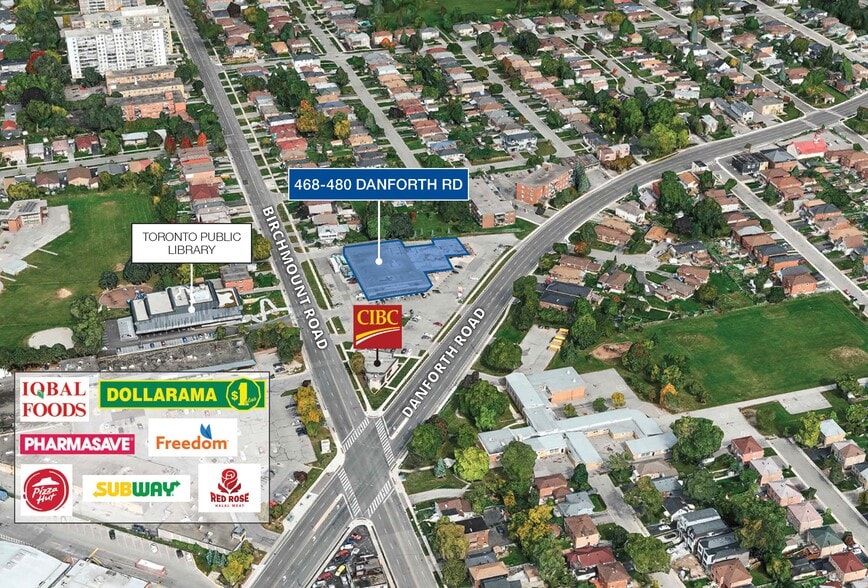 468-480 Danforth Rd, Toronto, ON à louer - Photo du bâtiment - Image 2 de 3