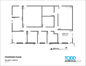 4815-4821 S Sheridan Rd, Tulsa, OK à louer Plan d’étage- Image 1 de 2