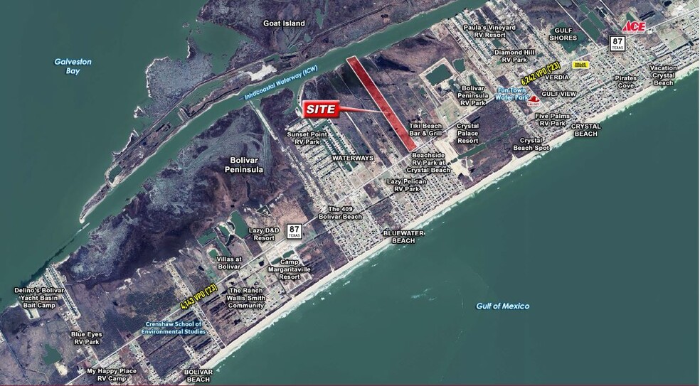 1365 SH 87, Crystal Beach, TX for sale - Plat Map - Image 2 of 2