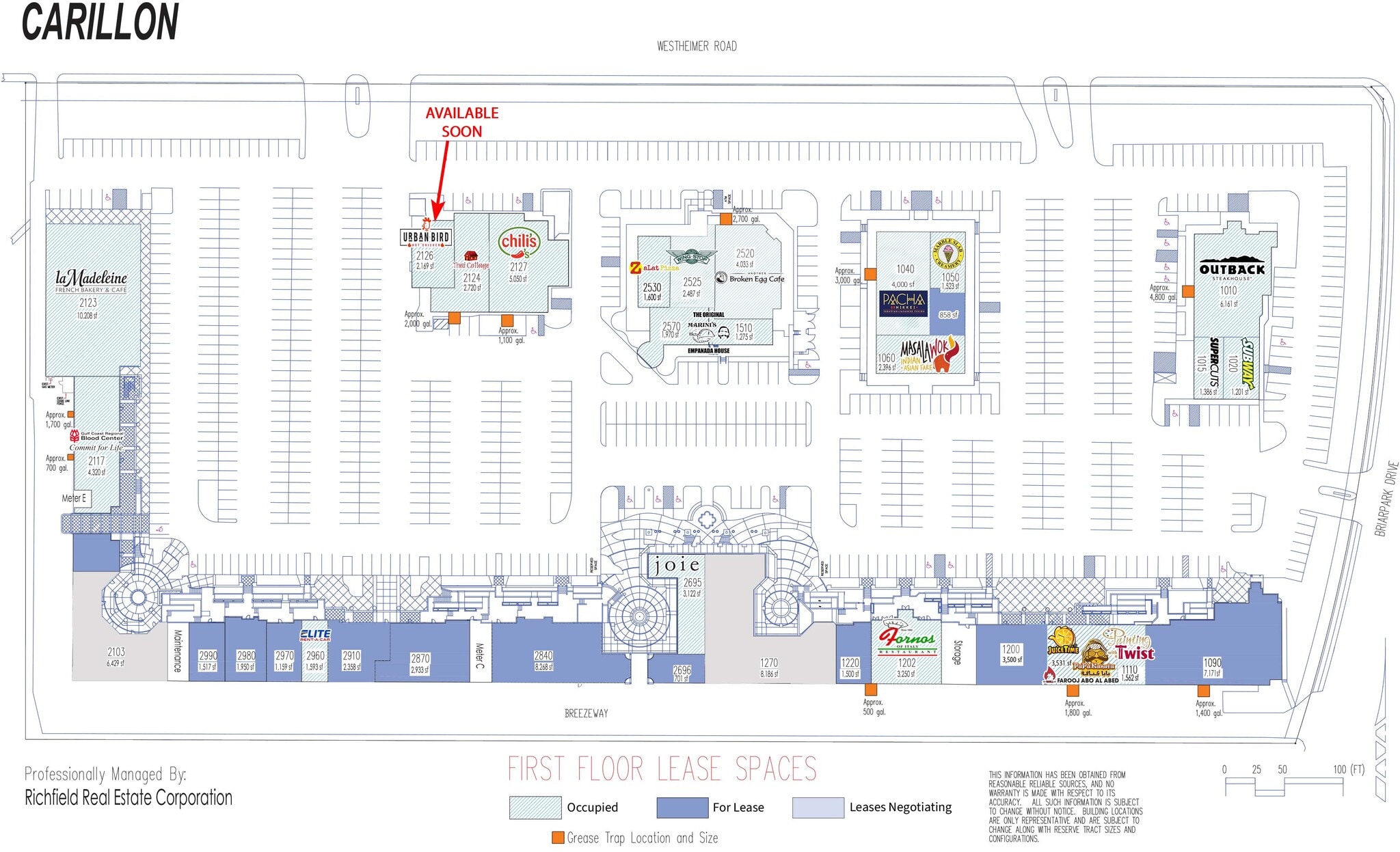10001 Westheimer Rd, Houston, TX à louer Plan de site- Image 1 de 1