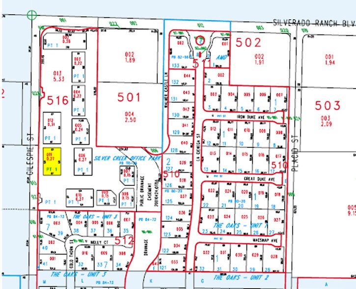 9808 Gilespie St, Las Vegas, NV for sale - Plat Map - Image 3 of 4