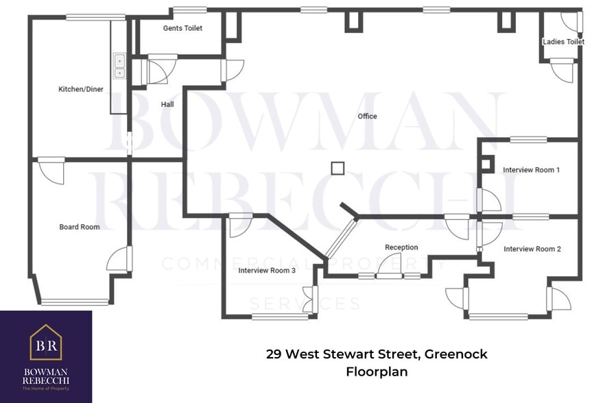 27-31 West Stewart St, Greenock for lease - Site Plan - Image 3 of 4