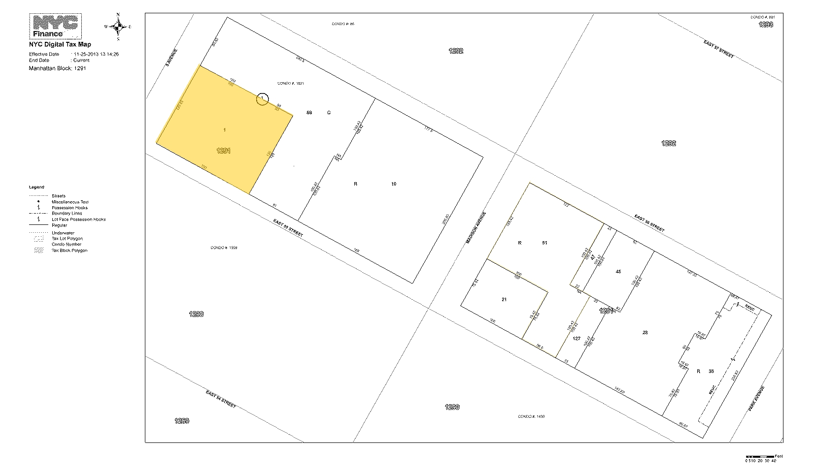 717 Fifth Ave, New York, NY à vendre Plan cadastral- Image 1 de 1