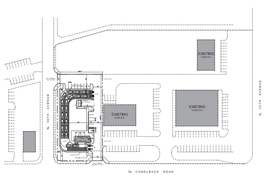 3550 W Camelback Rd, Phoenix, AZ à vendre - Plan de site - Image 3 de 4