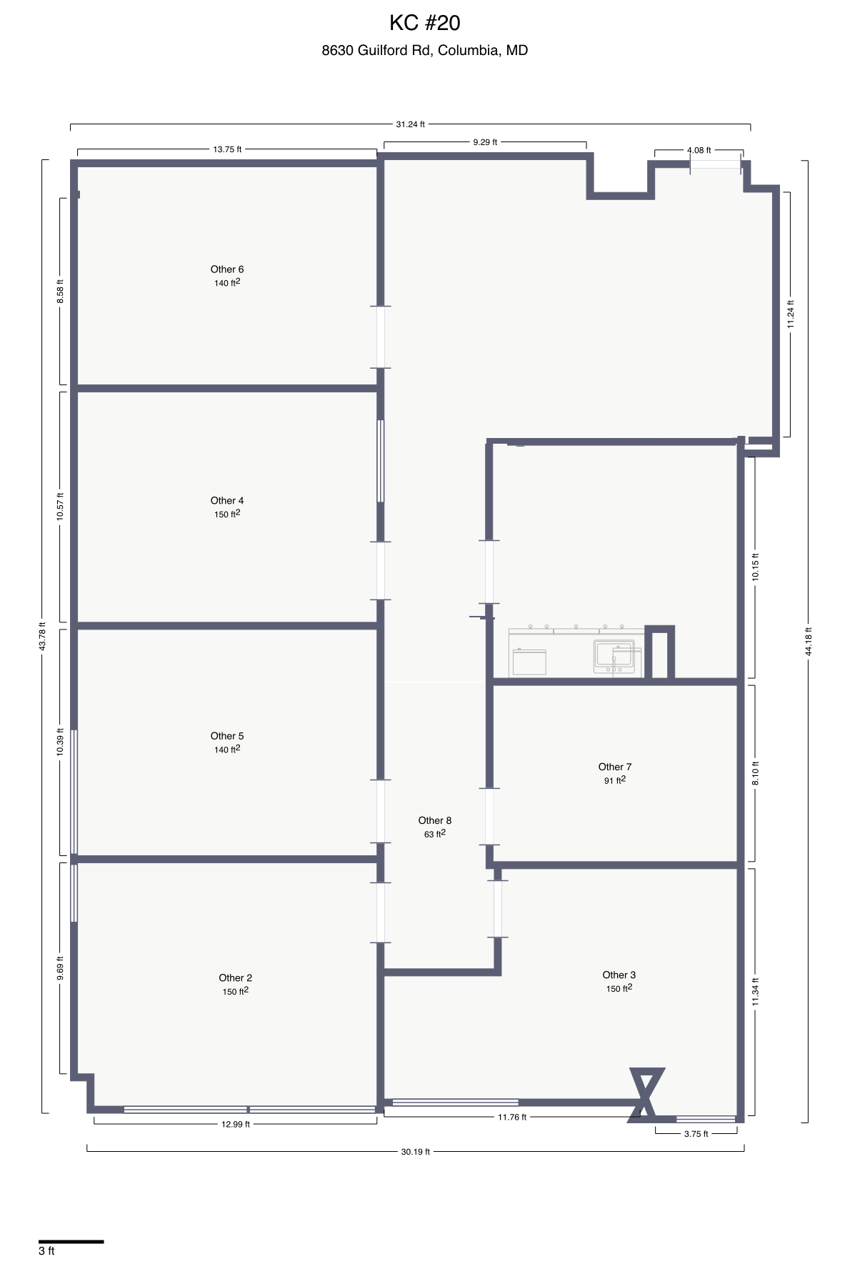 8640 Guilford Rd, Columbia, MD for lease Floor Plan- Image 1 of 1