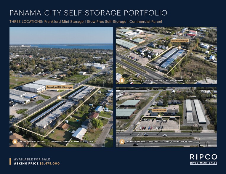 Panama City Self-Storage Portfolio portefeuille de 3 propriétés à vendre sur LoopNet.ca - Photo principale - Image 1 de 12