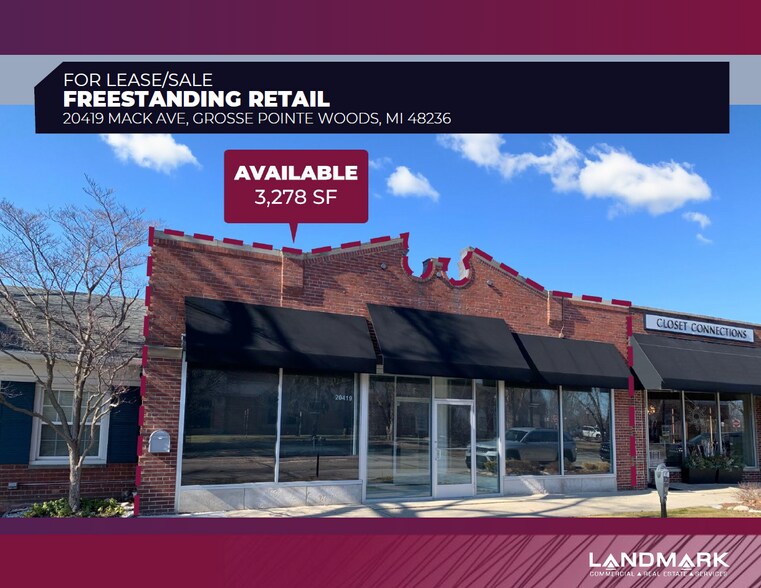 20419 Mack Ave, Grosse Pointe Woods, MI for sale - Building Photo - Image 1 of 20