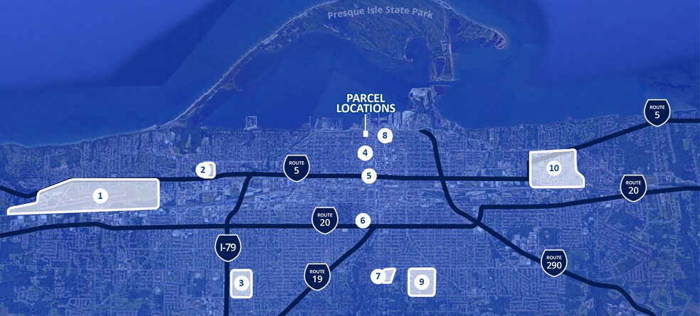 102 Sassafras Street-204 Short Street St, Erie, PA à vendre - Aérien - Image 3 de 3