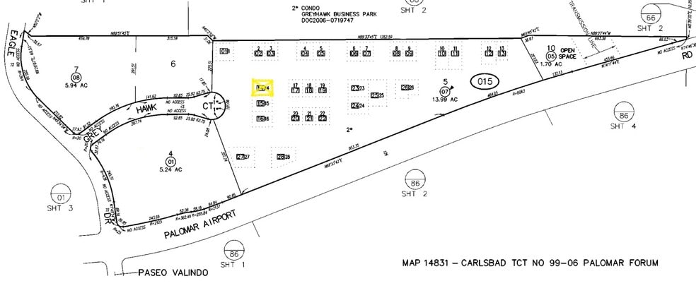 3282 Grey Hawk Ct, Carlsbad, CA for lease - Plat Map - Image 2 of 7