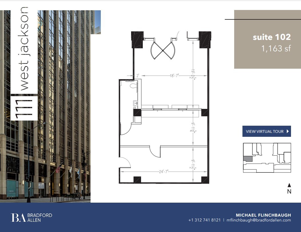 111 W Jackson Blvd, Chicago, IL à louer Plan d  tage- Image 1 de 5