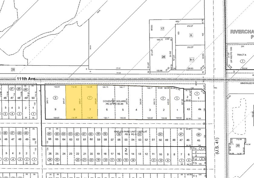840 111th Ave N, Naples, FL à louer - Plan cadastral - Image 3 de 6