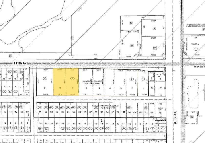 840 111th Ave N, Naples, FL for lease - Plat Map - Image 3 of 6