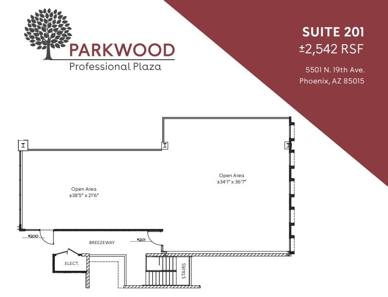 5501 N 19th Ave, Phoenix, AZ for lease Floor Plan- Image 1 of 2