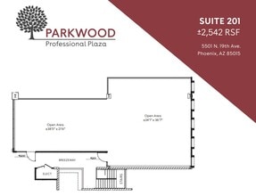 5501 N 19th Ave, Phoenix, AZ for lease Floor Plan- Image 1 of 2