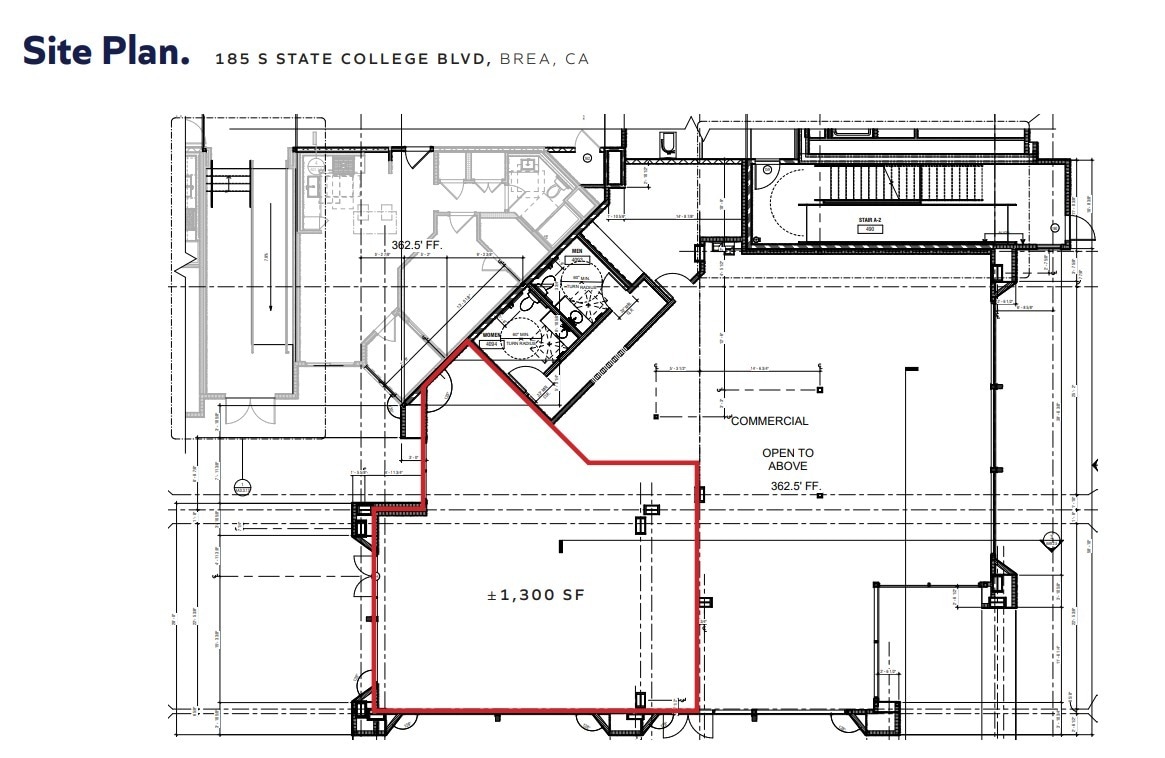 185 S State College Blvd, Brea, CA for lease Site Plan- Image 1 of 1