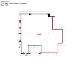 1126 N Church St, Greensboro, NC for lease Floor Plan- Image 1 of 1