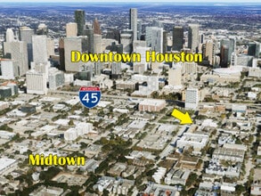 2207 Crawford St, Houston, TX - Aerial  map view - Image1