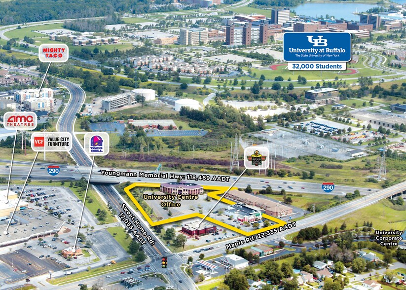4330 Maple Rd, Buffalo, NY à louer - Aérien - Image 2 de 6